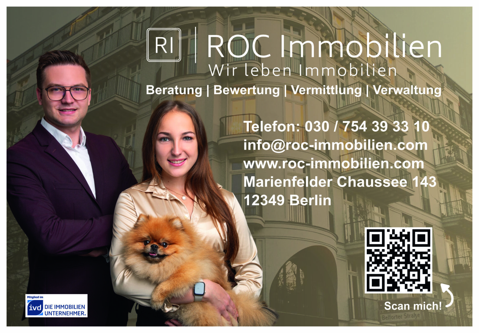 ROC Immobilien - aktuelle Plakatwerbung