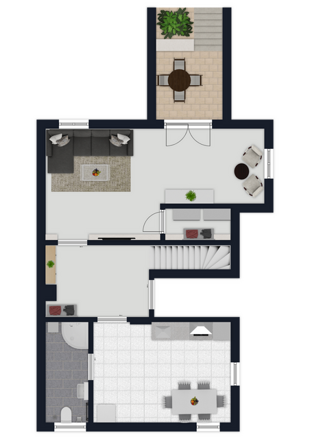 unbemaßter Grundriss
