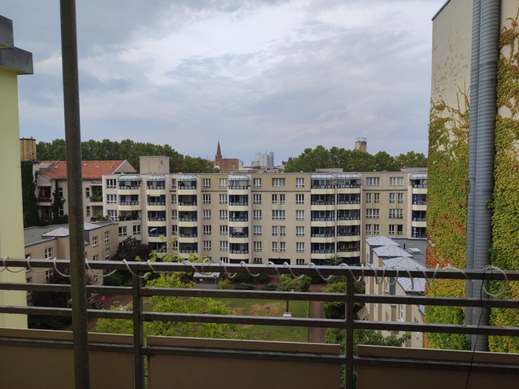 Ansicht vom Laubengang