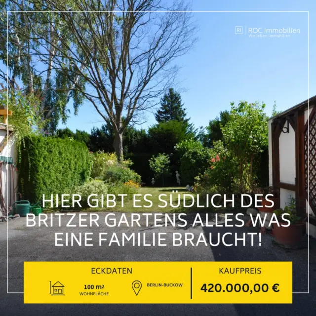 Alles was eine Familie braucht südlich des Britzer Gartens! 🏠

ROC Immobilien - Wir leben Immobilien🏡
www.roc-immobilien.com 🔍
#realestate #makler #berlin #immobilienmakler #immobilien