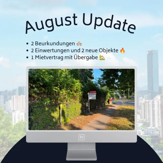 Monats Update☀️

ROC Immobilien - Wir leben Immobilien www.roc-immobilien.com 🏡
#realestate #makler #berlin #immobilienmakler immobilie